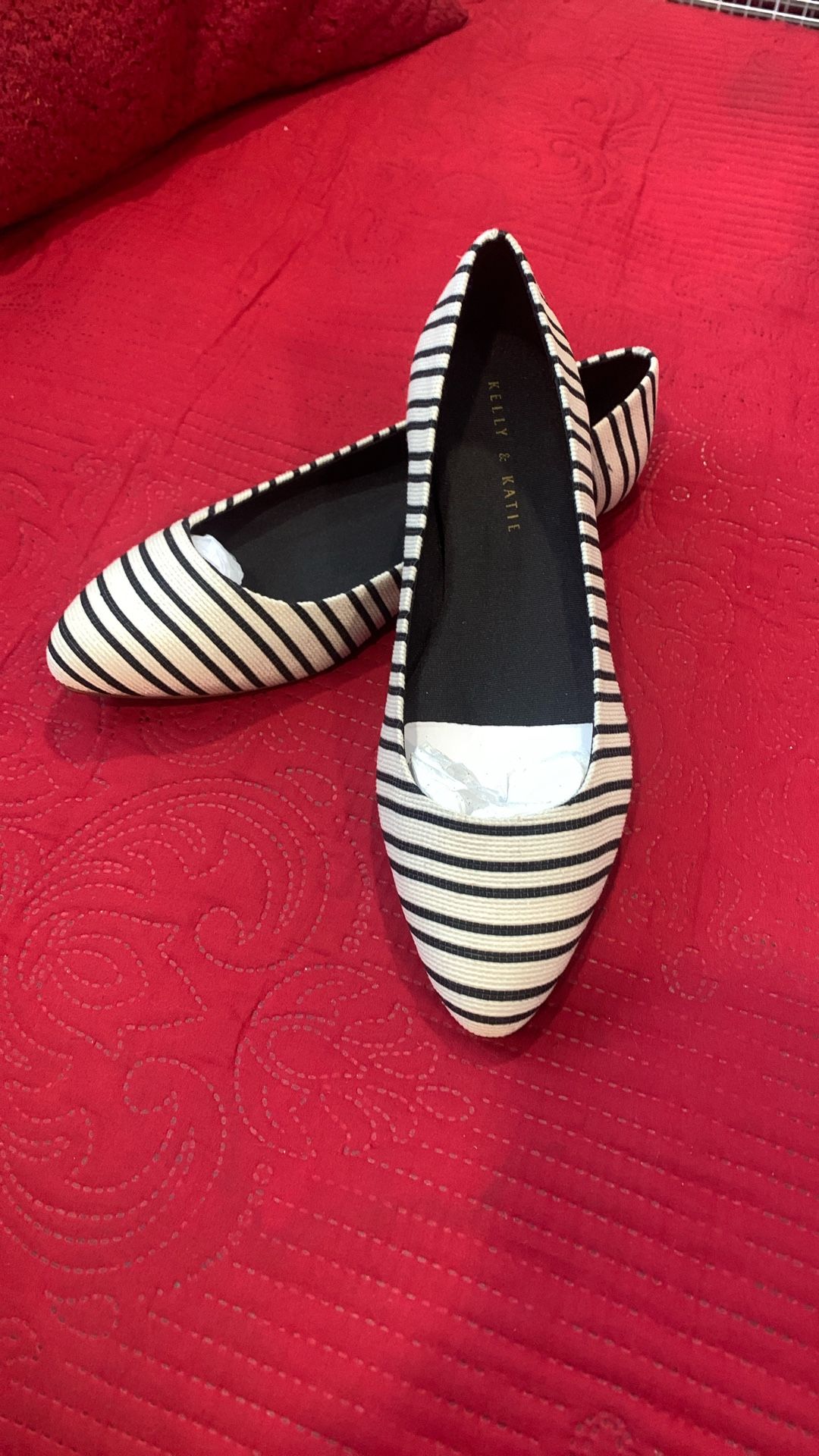 New Striped Dressy Flats