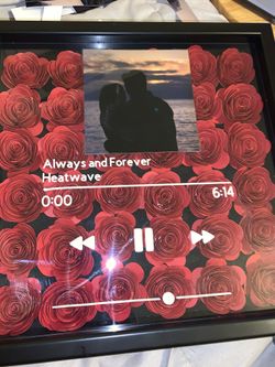 Shadow box designs with roses and your picture