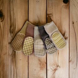 Toddler Non Slip Socks, 5 Pairs Cute Animal Baby Socks for Boys and Girls, Soft Cotton Socks for Kids (1-3 Years And 3-5 Years)