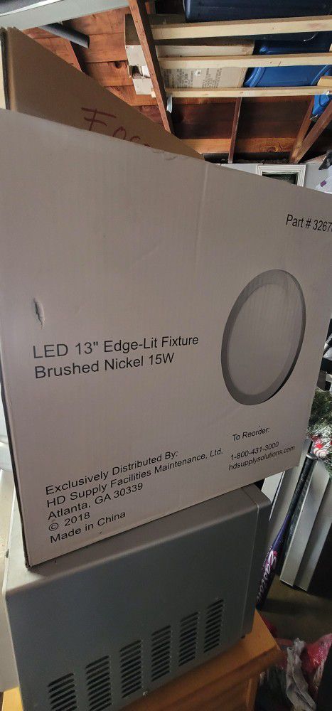 Brushed Nickel LED Ceiling Light Fixture
