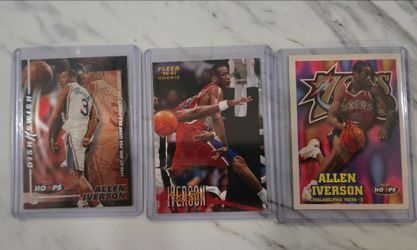 3 Allen Iverson cards 1 Rookie