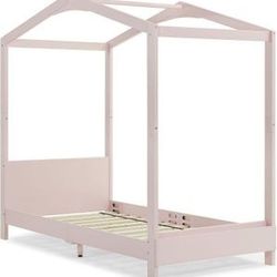 DELTA CHILDRENHOUSE TWIN BED IN BLUSH PINK