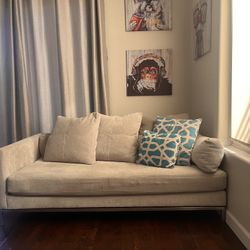 Z Gallerie Gray Couch(es)- 76”x41”x27”