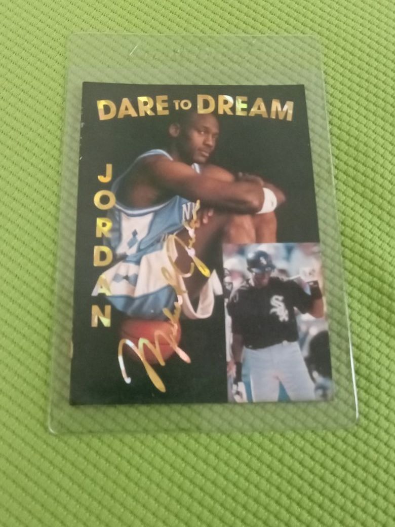 Rare Old MICHAEL JORDAN Promo Card Dare To Dream