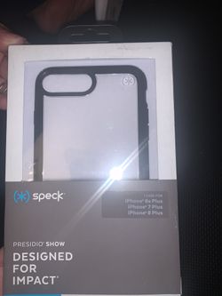 NEW SPECK PRESIDIO I PHONE CASE BLACK AND CLEAR COLOR