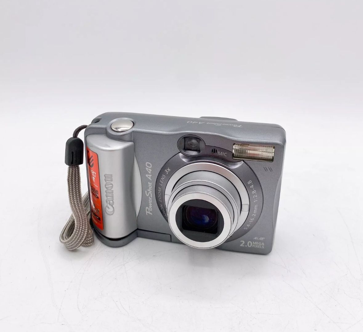 Canon Digital Camera PowerShot A40 2.0MP 7.5x Zoom Silver Tested WORKING PC1019