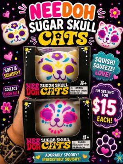Needoh Sugar Skull Cats