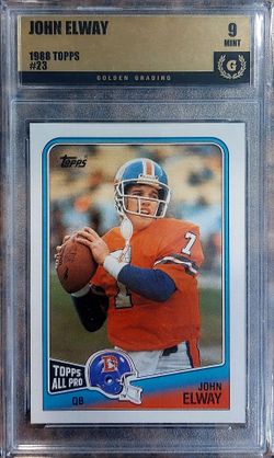 1988 Topps Football John Elway #23, 9 MINT, Beautiful Card! Centered, HOF 📈🔥