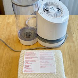 Vornado EV100 Evaporative Whole Room Humidifier with SimpleTank, Easy-Fill, 1 Gallon Capacity, 2 Spe