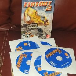 FlatOut 2, an action racing game developed by Bugbear Entertainment. It was released in 2006 for Microsoft Windows, 