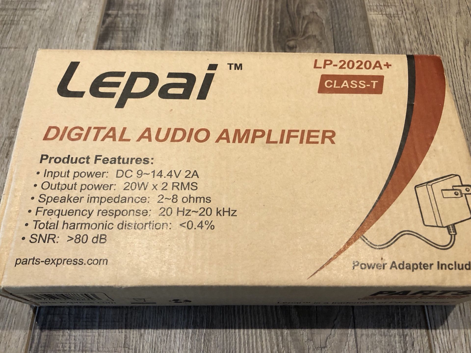 Lepai LP-2020A+ Tripath TA2020 Class-T Hi-Fi Audio Amplifier with Power Supply
