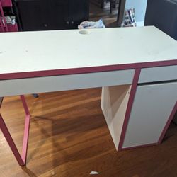 IKEA HOT PINK DESK W/ CHAIR 