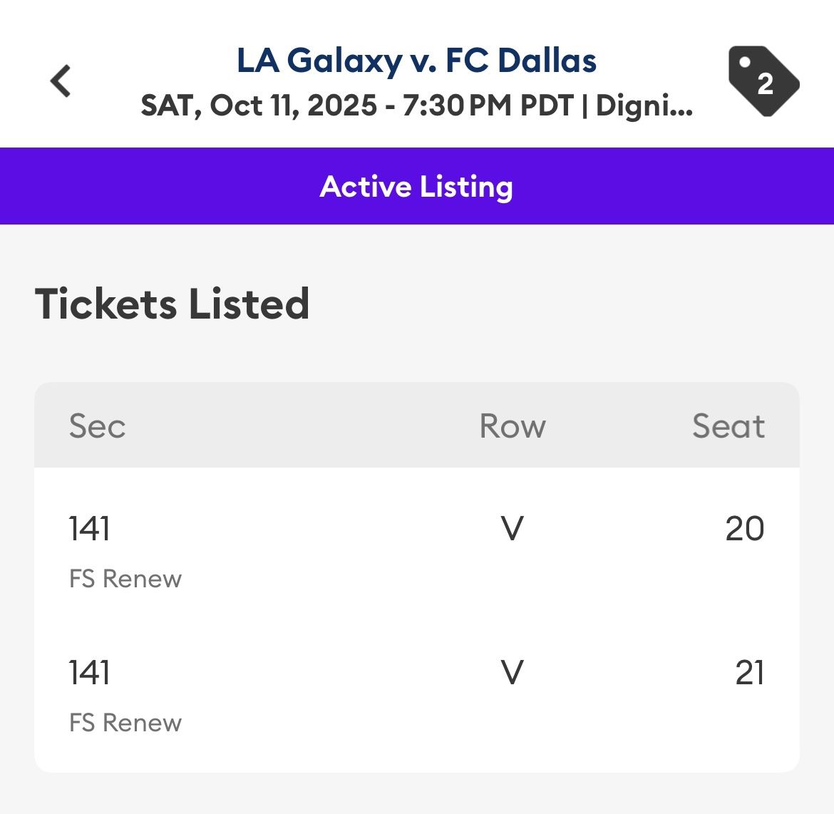 La Galaxy Tickets