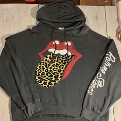 People DAYDREAMER X REVOLVE Flocked Rolling Stones Hoodie Sweatshirt