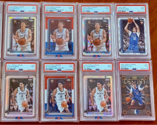 2025-26 NBA TOPPS CHROME ROOKIE CARD PSA SLABS / DYLAN HARPER, COOPER FLAGG & KON KNUEPPEL