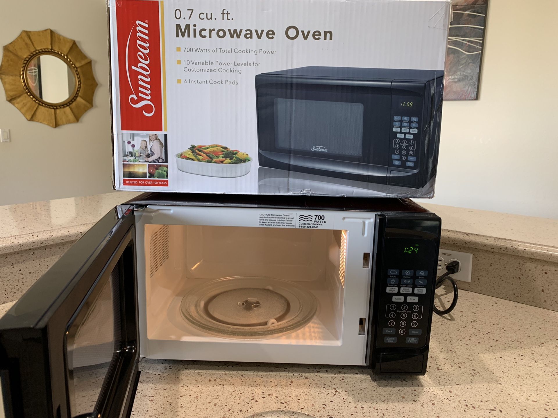 Sunbeam 3.0 out of 5 stars 7 Reviews Sunbeam Black Microwave Oven .7-cu-ft.