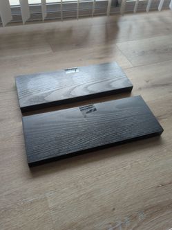 Black shelves 6' x 15' x 1'