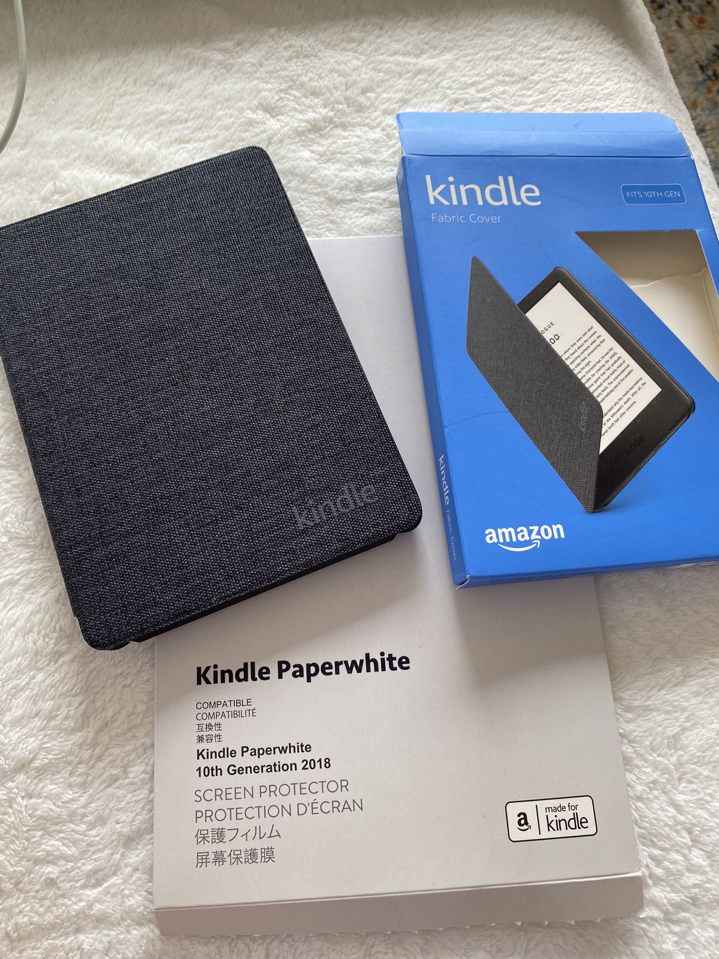Kindle Fabric Cover And Screen Protector