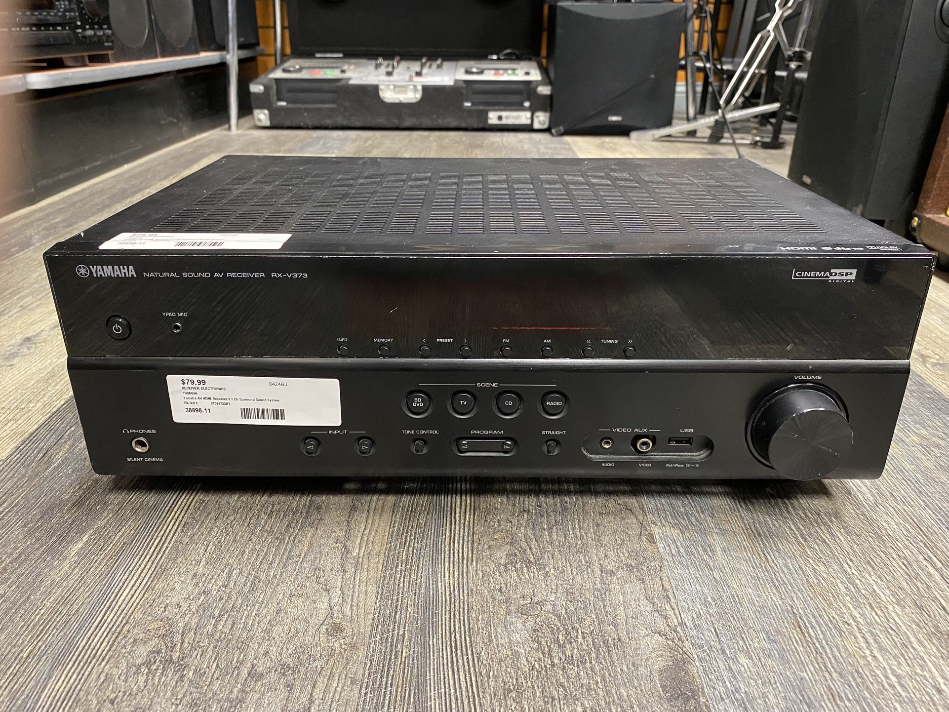 Yamaha RX-V373 AV HDMI Receiver 5.1 Ch Surround Sound System