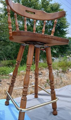Wooden Barstool