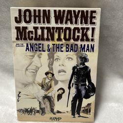 John Wayne McClintock & Angel And The Bad Man 2 DVD Set