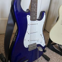 Blue 2008 Squire Affinity Stratocaster