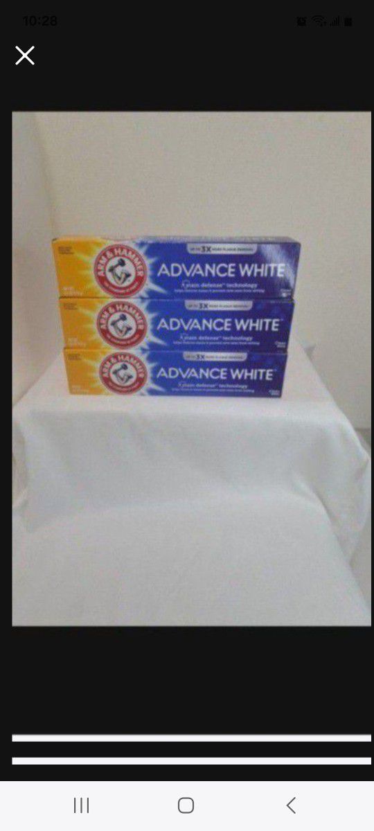3-Advance White -Arm & Hammer Toothpaste