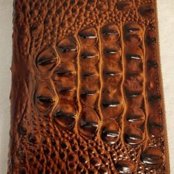 BRAHMIN Skyler Pecan  Leather Clutch