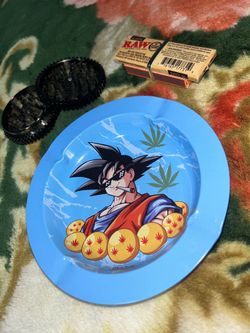 Goku Smoke Kit - Smoke Arsenal Tray, Sharper Grinder, + Free RAW Papers & Matches