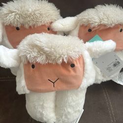 New set of 3 pillowfort sheep hooded blankets