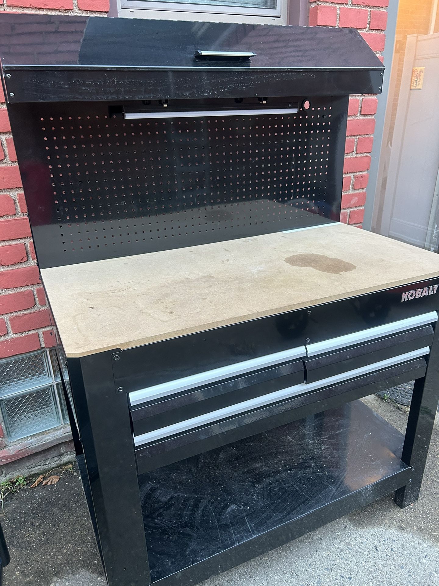 Kobalt 3 Drawer Table Top With Light And Storage On Too