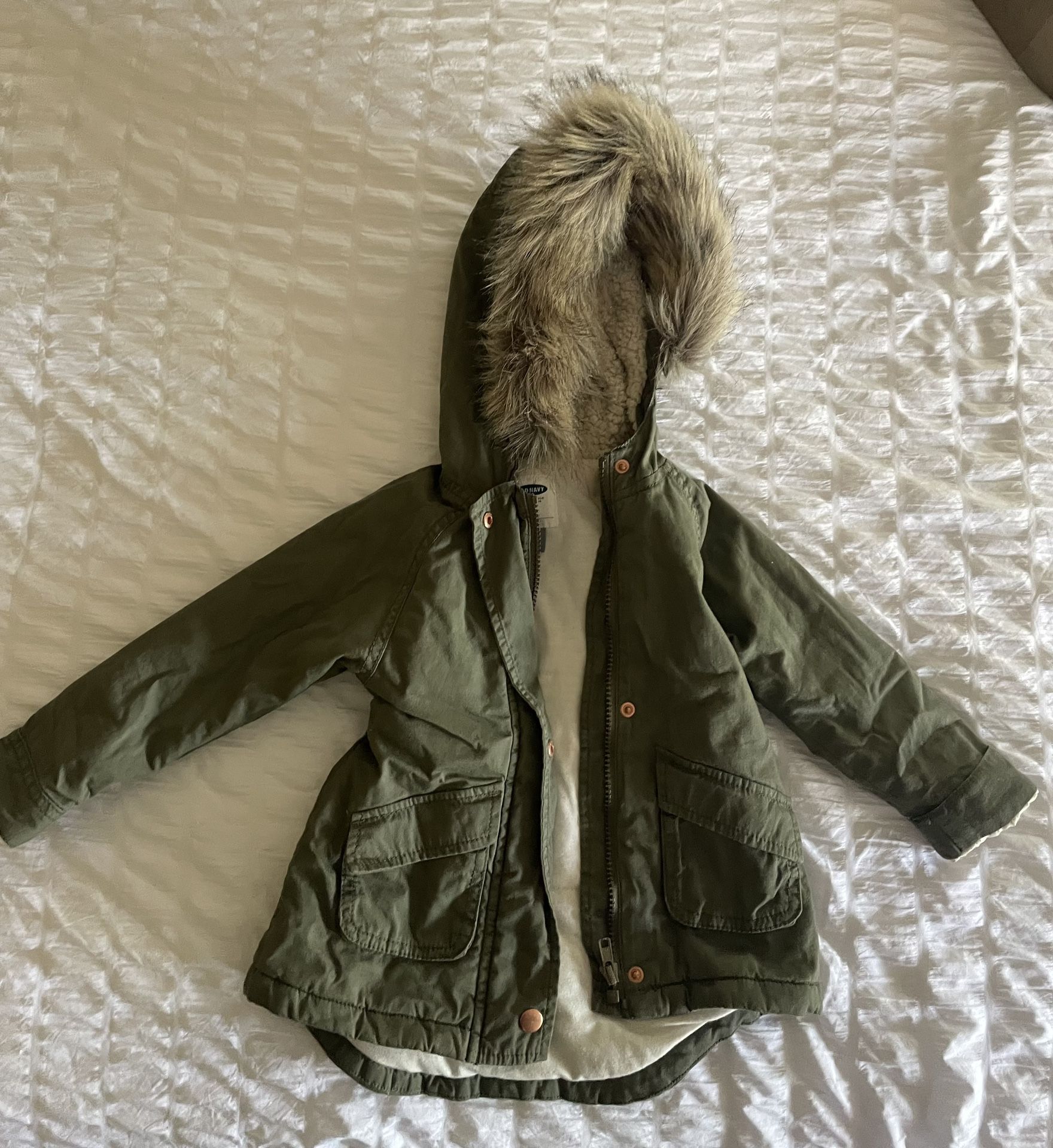 Old Navy Toddler Jacket with Fur Hood