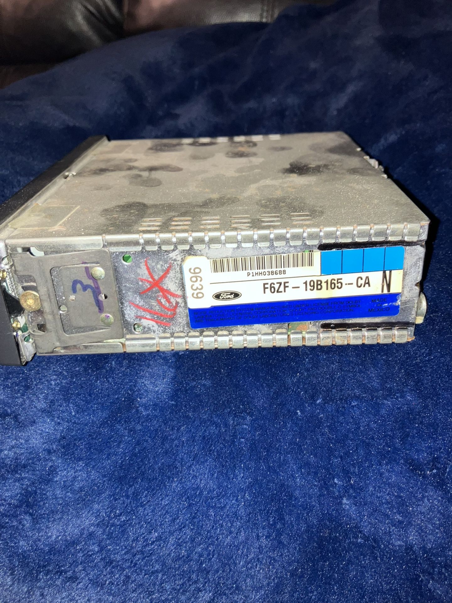 Original Am/Fm Cassette Car Stereo For A 1997 Cobra Mustang