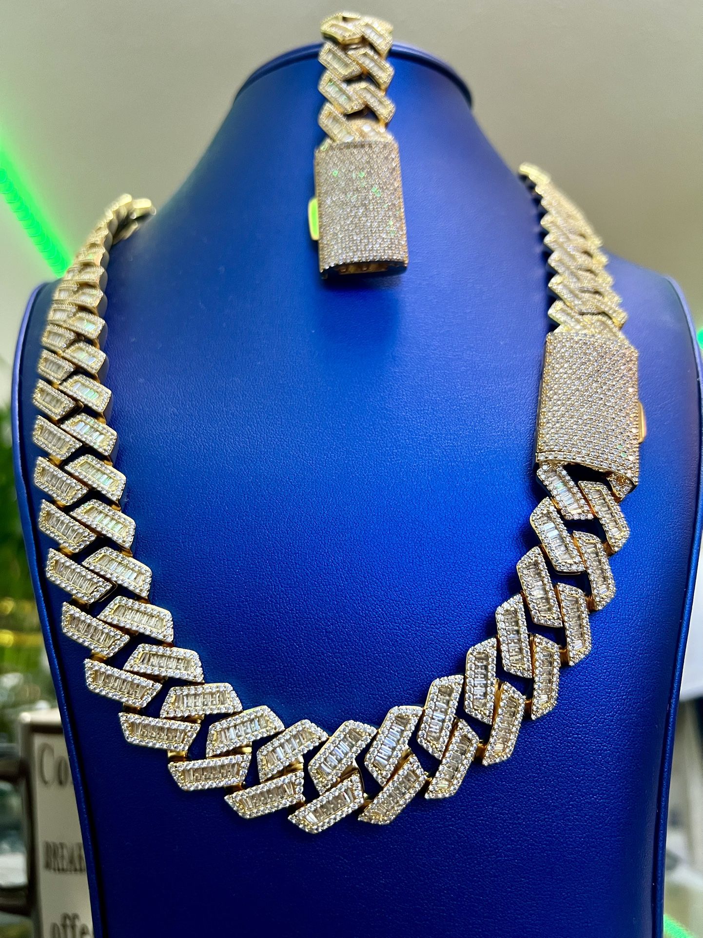 chain and bracelet set 14k gold bonded super high quality