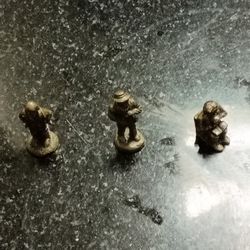 3 Vintage Pewter Figurines 