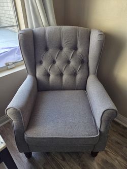 Gray arm chairs
