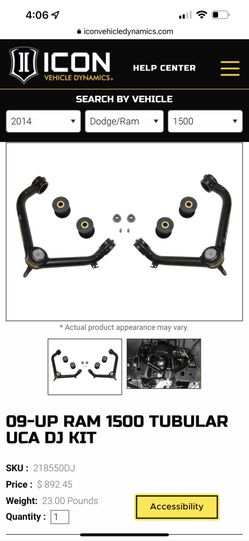 09-18 Ram 1500 IconVehicleDynamics .75-2.5” Lift Kit