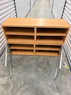 Modern Low-Profile TV Bench Media Console - Glass Doors & Adjustable Shelves - Minimalist Credenza