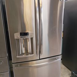 Ge Refrigerator 3 Door Steelers Steel 3 Door Work Good 3 Months Warranty Free Delivery And Install 
