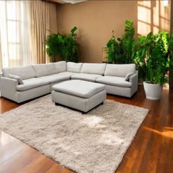 Down and feather 6-piece modular couch 🛻 delivery available🛻