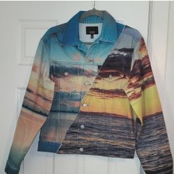 HUDSON Landscape Oversized Trucker Jacket