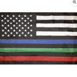 Corrections Fireman Police Flag