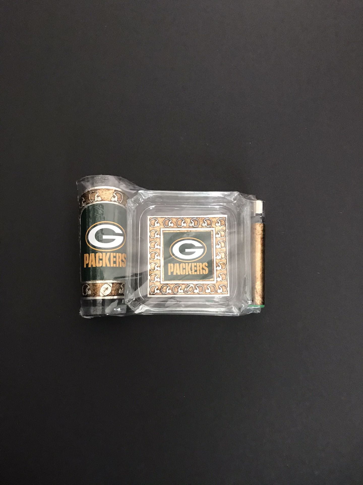 Green Bay Packers ashtray set