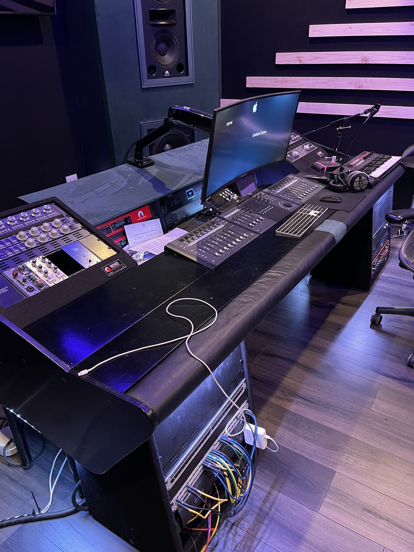 Custom Recording Studio Desk With Artist Control And Mix