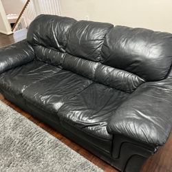 Italian leather sofa