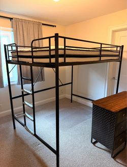 Queen Bed Frame with Headboard – Excellent Condition