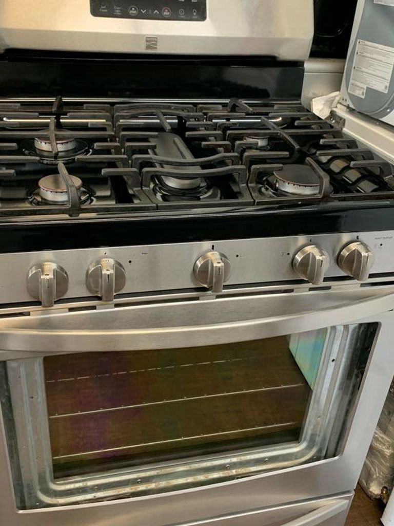 STAINLESS STEEL GAS STOVE KENMORE 30"W