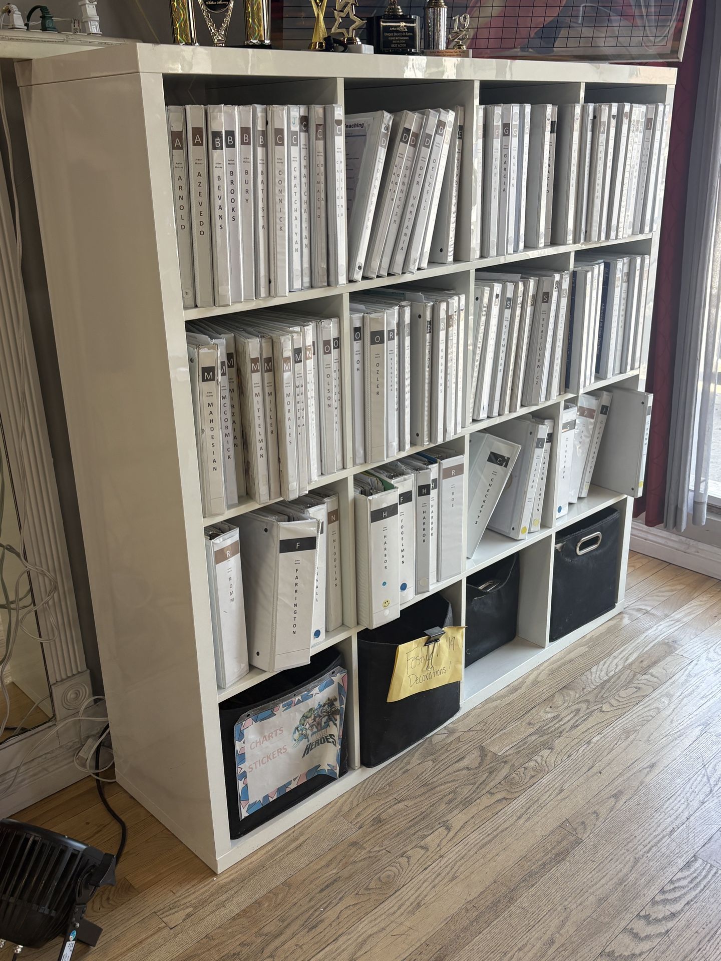 Glossy White Large Bookcase