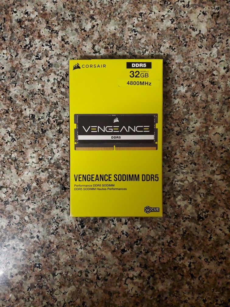 2x16GB Vengeance SODIMM DDR5 4800MHz