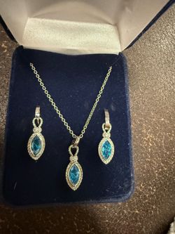 Aquamarine jewelry set